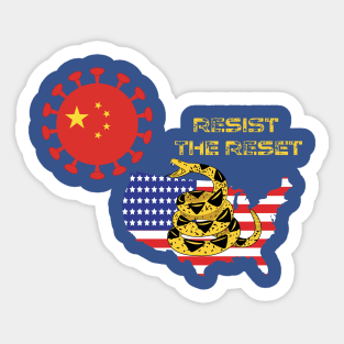 Gadsden Resist The Reset Sticker